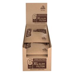 GIZEH Unbleached XL Slim Filter 6mm 10 x 120er Beutel