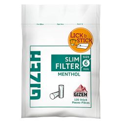 GIZEH MENTHOL Slim Filter 6mm 10 x120er Beutel