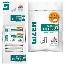 GIZEH MENTHOL Slim Filter 6mm 10 x120er Beutel