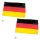 Autofahne 2er Set Deutschland Flagge ca.45x30cm