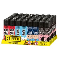 Clipper Feuerzeug " Denglisch " 48er Display
