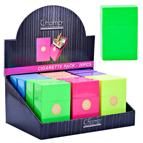 Zigarettenbox "Kunststoff Fashion Color " Champ