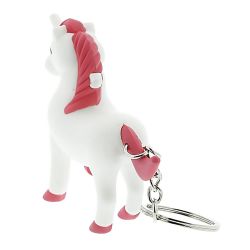 Schlüsselanhänger-Einhorn mit Sound & LED ca.9cm