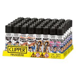 Clipper Feuerzeug " Handwerker 3 " 48er Display