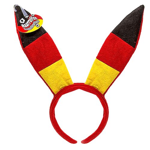 Plüsch-Haarfeifen Bunny Deutschland-Flagge