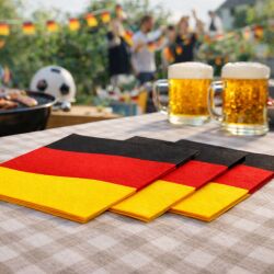 20er Set Deutschland Servietten ca. 33x33 cm - 3-lagige Partyservietten