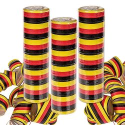 Papier-Luftschlangen 3er-Set " Deutschland-Flagge"