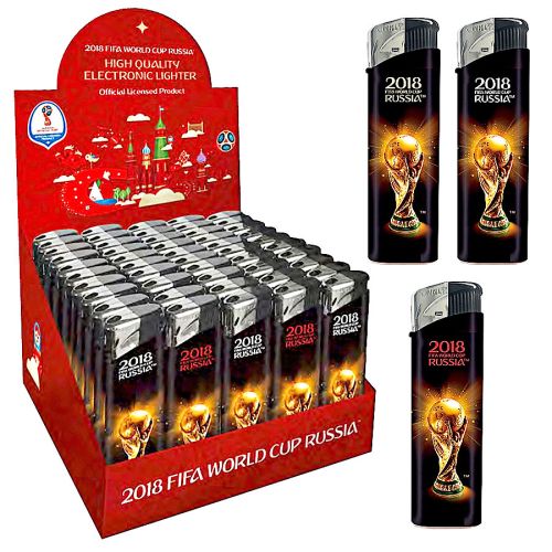 Feuerzeug Curly " Fifa Worldcup Russia 2018 " Piezo Pokal