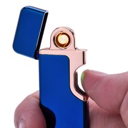 Elektrischer Metall USB Anzünder " Fingertouch " Silver Match