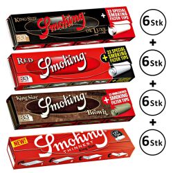 Smoking Minidisplay Paper K.S. mit Tips 24er Box/33 Blatt...