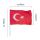 Türkei Fahne ca.60x90cm mit Handstab ca.100cm