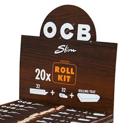 OCB Slim Roll Kit K.S. Unbleached mit Filtertips 20er Box/32 Blatt + 32 Tips