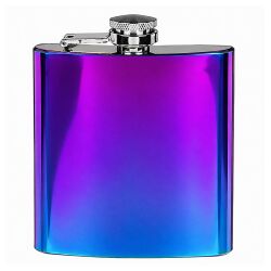 Flachmann Rainbow Edelstahl für ca.170ml / 6oz
