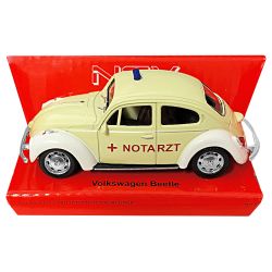 Volkswagen Notarzt Beetle Modell-Auto Metall 9,5cm Welly
