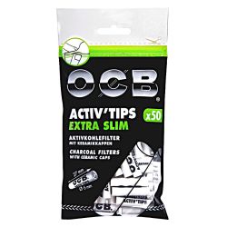 OCB Aktiv Slim Tips 50er Beutel Extra 6mm Premium