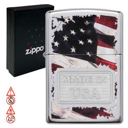 Zippo Benzinfeuerzeug " Eagle USA Flag "