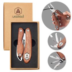Laguiole Multitool  Rosewood  mit 8 Funktionen