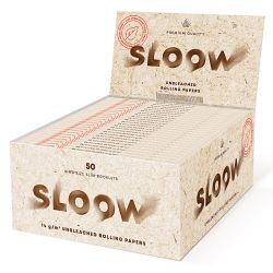 Sloow Natural Unbleached King Size Slim 50er Box/32 Blatt