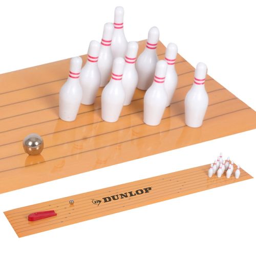 Bowling-Schreibtischspiel 13-teilig ca.75cm Dunlop