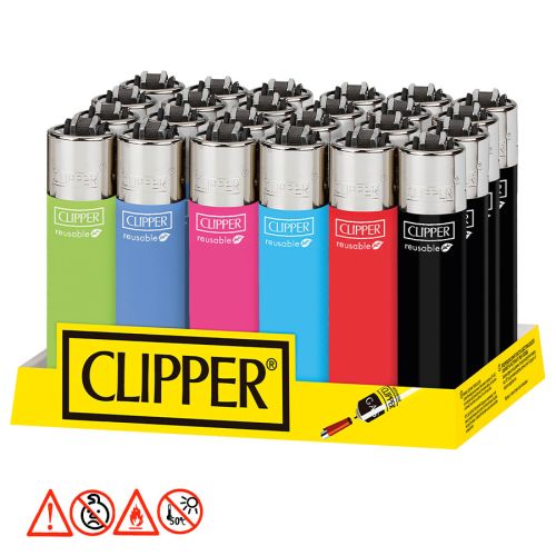 Clipper Feuerzeug  Solid Branded  24er Display