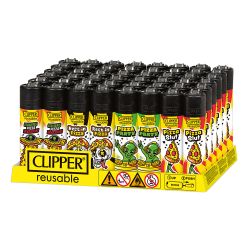 Clipper Feuerzeug " Pizza " 48er Display