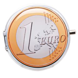 Taschen-Aschenbecher " Euromünze " Atomic