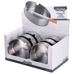 Aschenbecher Edelstahl ca.8cm Champ