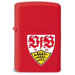 Zippo VfB Stuttgart rot matt Benzinfeuerzeug