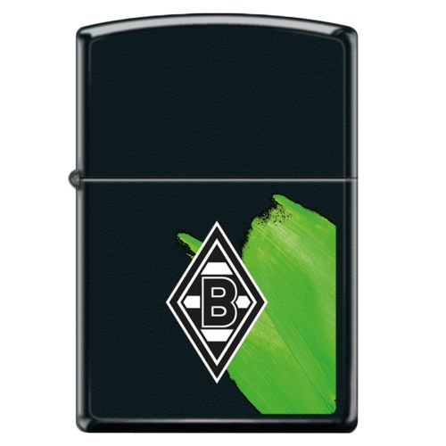 Zippo Borussia Mönchengladbach schwarz matt Benzinfeuerzeug