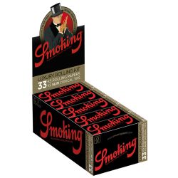 Smoking Black De Luxe Luxury Rolling Kit Heftchen/33 Blatt + 33 Tips