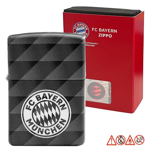 Zippo FC Bayern " 540° " grau matt