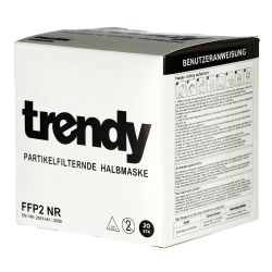 FFP2 Atemschutzmaske Einweg TRENDY - Schwarz