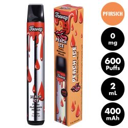 Toovap " Pfirsich Ice " E-Shisha max.600...