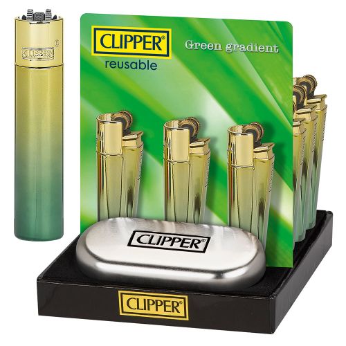 Clipper Feuerzeug " Green ICY "