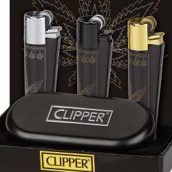 Clipper Feuerzeug " Silhouette Leaves " Metall