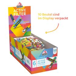 GIZEH Rainbow Active Filter 6mm 50er Beutel