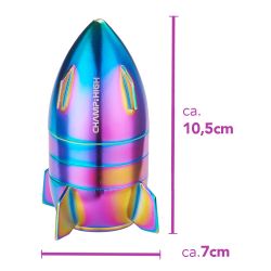 Grinder Metall " Mini Rakete " 50mm Champ - Mehrfarbig