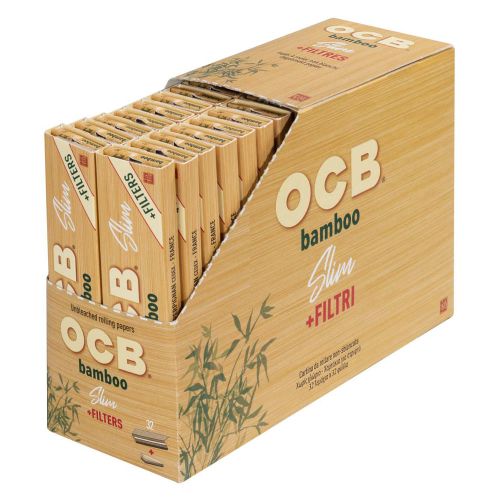 OCB K.S. Bamboo Slim mit Filtertips 32er Box / 32 Blatt + 32 Tips