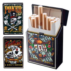 Zigarettenbox " Skull Poker Gambling " 20er Champ