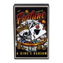 Zigarettenbox " Skull Poker Gambling " 20er Champ