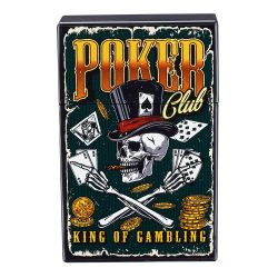 Zigarettenbox " Skull Poker Gambling " 20er Champ
