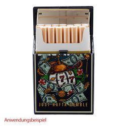 Zigarettenbox " Skull Poker Gambling " 20er Champ