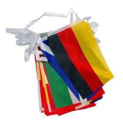 Flaggenkette 24 europäische Länder Girlande ca.7m