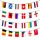 Flaggenkette 24 europäische Länder Girlande ca.7m